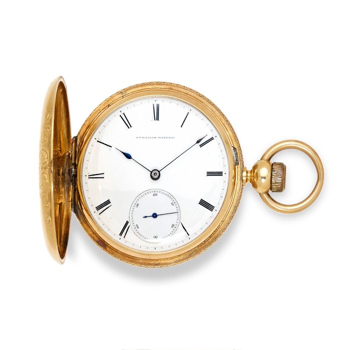 Waltham. An 18K gold hunting case watchAppleton, Tracy & Co., no. 280047