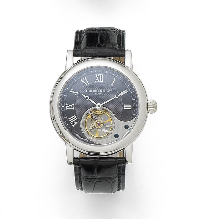 Frederique Constant. A Limited Edition 18K white gold manual wind wristwatch Heart Beat Manufacture, 'Plan-les-Ouates', Ref:FC-910MG3H8, No.091/188, Sold 12th June 2008