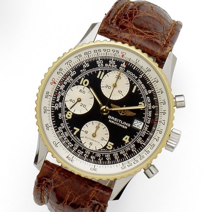 Breitling. A stainless steel automatic calendar chronograph wristwatch Navitimer, Ref:B13019, Case No.17367, Circa 1992