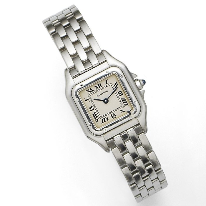 Cartier. A lady's stainless steel quartz bracelet watch Panthere, Ref:1320, Case No.610482UF, Sold 2nd March 2002