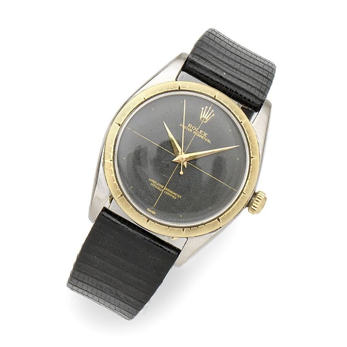 Rolex Rolex. A stainless steel and gold automatic wristwatch Oyster Perpetual, Ref:1008, Serial No.545***, Movement No.849**, Circa 1960, Price & Market Data