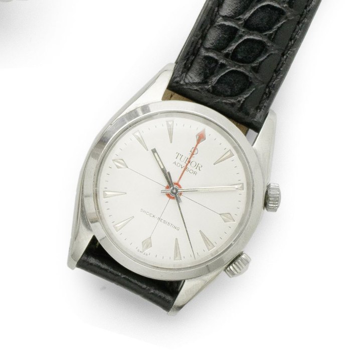 Tudor. A stainless steel manual wind alarm wristwatch Advisor, Ref:7926, Serial No.276378, Circa 1958