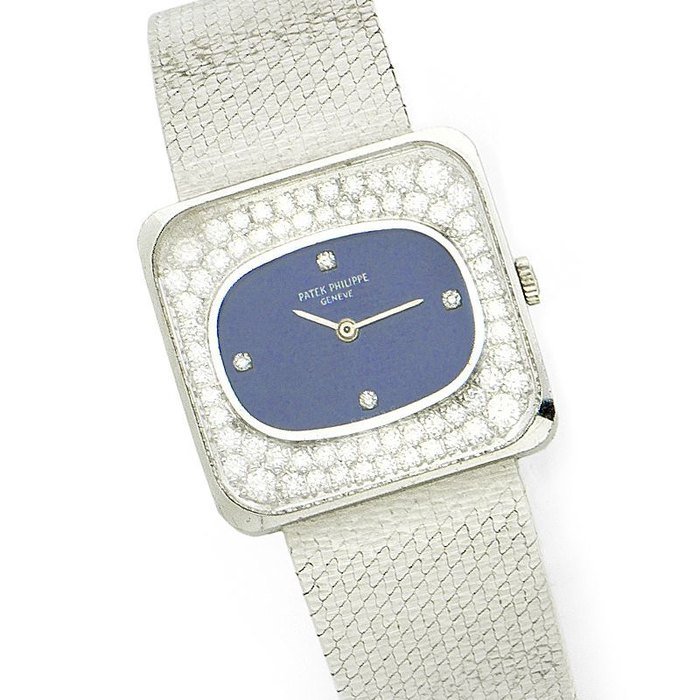 Patek Philippe Patek Philippe. A lady's 18K white gold and diamond set manual wind bracelet watch Ref:4126 1, Case No.2725916, Movement No.1248061, Circa 1970