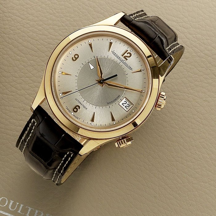 Jaeger-LeCoultre. An 18K rose gold automatic calendar alarm wristwatch Master Control Memovox, Ref:174.2.96, Case No.2682036, Movement No,3603026, Recent