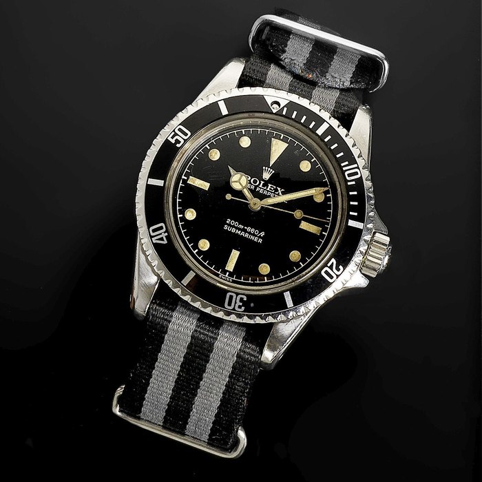 Rolex. A stainless steel automatic wristwatch Submariner, Ref:5512, Serial No.661***, Movement No.763**, Circa 1961