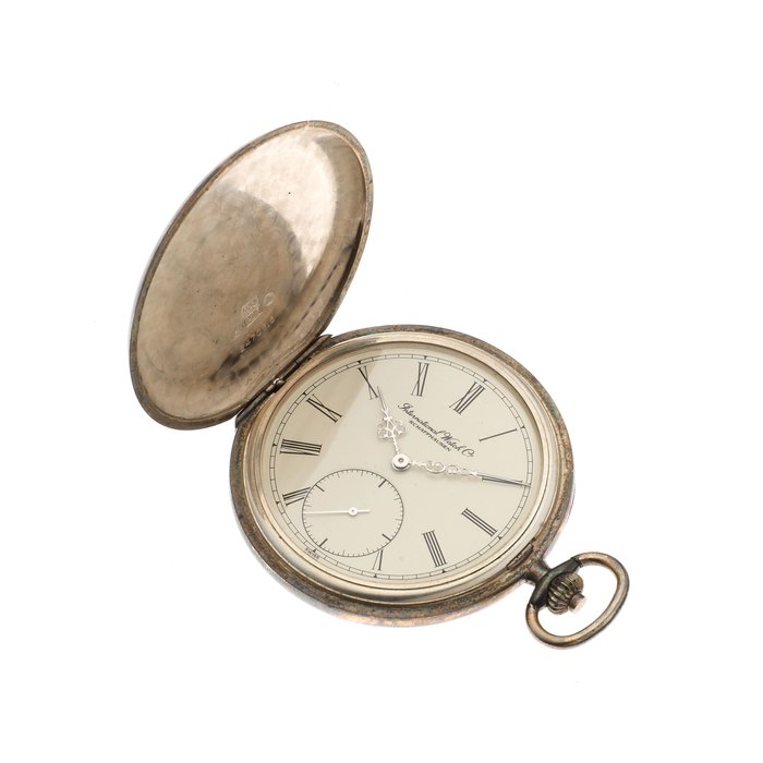 IWC International Watch Company. A silver keyless wind full hunter pocket watch Ref. 5404