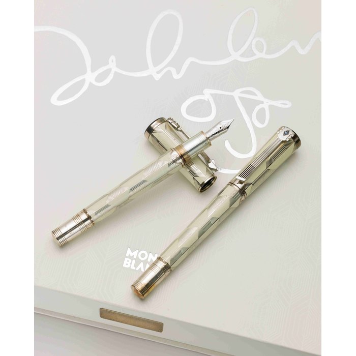 Montblanc. A fine limited Commemoration edition 1940 John Lennon fountain pen and rollerball with box and papers Ref:M21865/M21867, No.831/1940, manufactured in 2010
