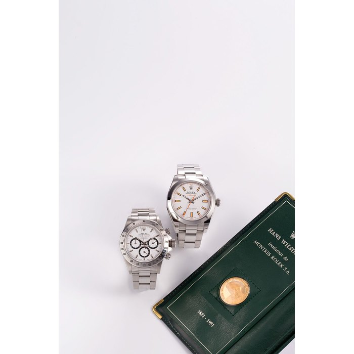 Rolex. A stainless steel automatic chronograph bracelet watch Daytona, Ref:16520, Case No.N323521, Circa 1992