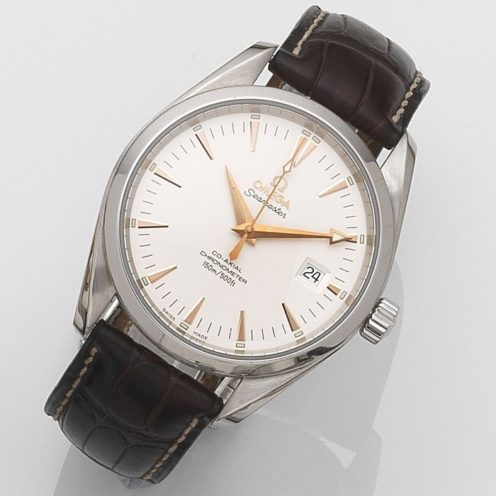 Omega. A stainless steel automatic calendar wristwatch Seamaster Aqua Terra, Case & Movement No.80693603, Circa 2010