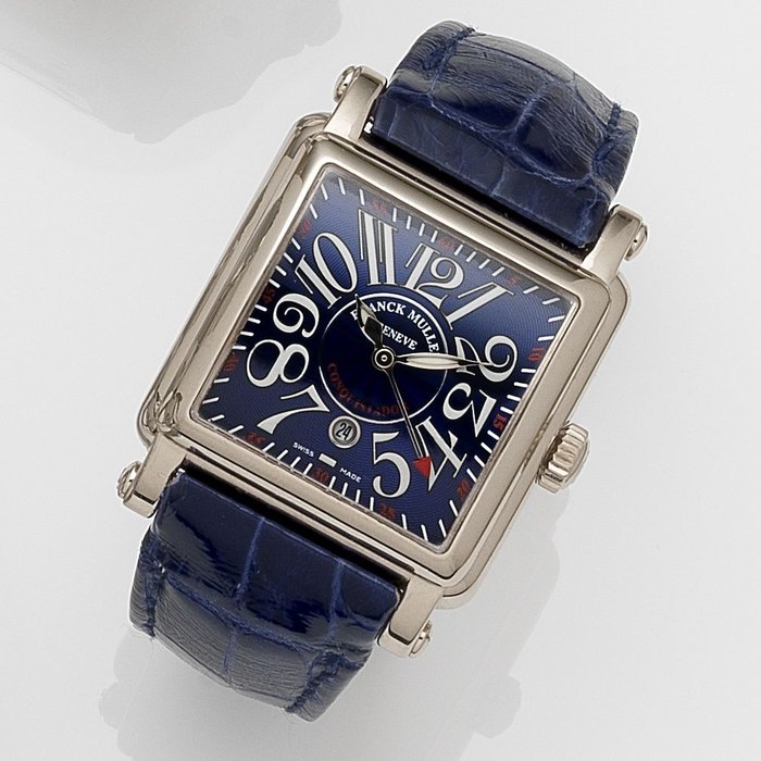 Franck Muller. An 18ct white gold automatic calendar wristwatch Cortez Conquistador, Ref:10000L, No.438, Sold 10th April 2012