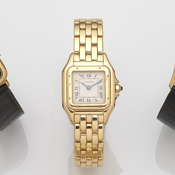 Cartier. A lady's 18ct gold quartz bracelet watch Panthère, Ref:8057917, Case No.07175, Circa 1990
