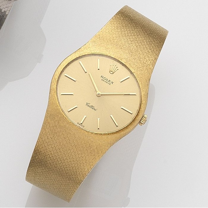 Rolex. An 18ct gold manual wind bracelet watch Cellini, Ref:3806, Serial No.427****, Circa 1975