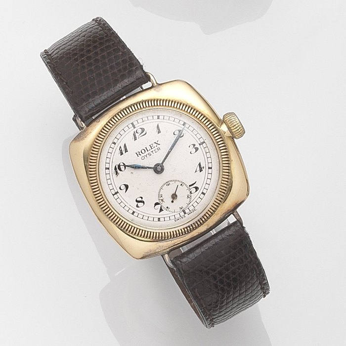 Rolex. An 18ct gold manual wind wristwatch Case No.22275, Circa 1927