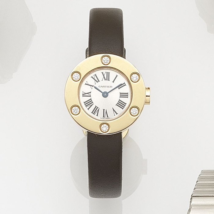 Cartier. A lady's 18ct gold and diamond set quartz wristwatch Love, Ref:2977, Case No.104181MX, Recent