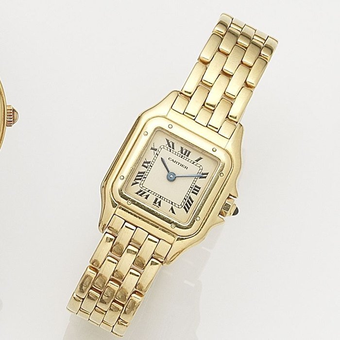 Cartier Cartier. A lady's 18ct gold quartz bracelet watch Panthere, Case No.86691911373, Circa 1990