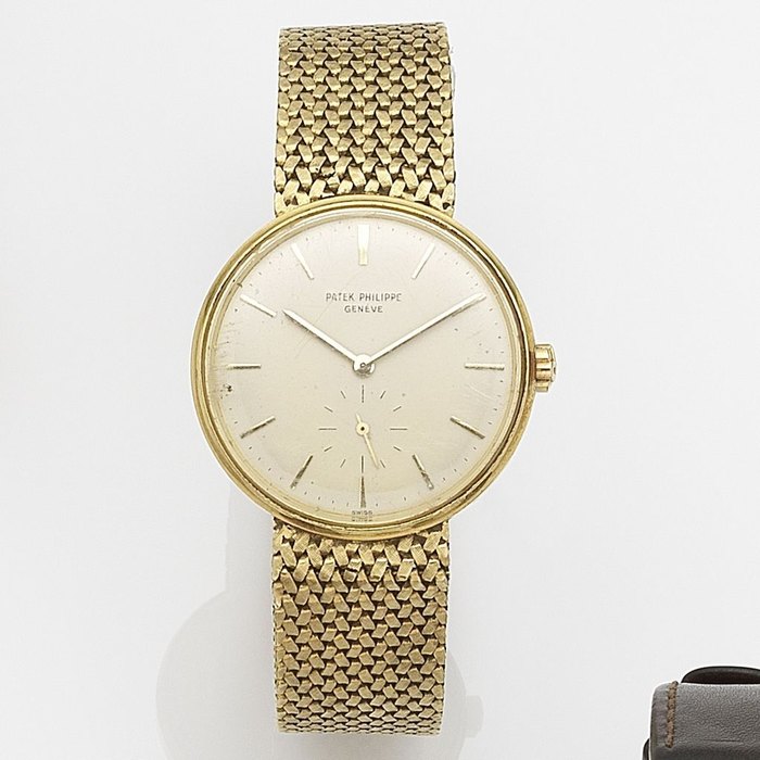 Patek Philippe. An 18ct gold automatic bracelet watch Calatrava, Ref:3425, Case No.2631598, Movement No.1113747, Circa 1963