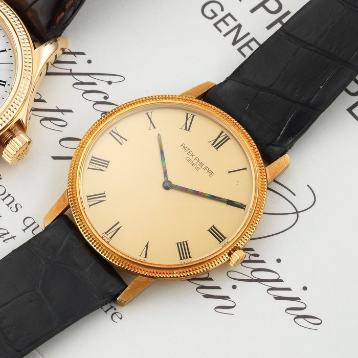 Patek Philippe. An 18K gold ultra thin automatic wristwatch Calatrava, Ref:3590J, Case No.2742431, Movement No.1284064, Circa 1979