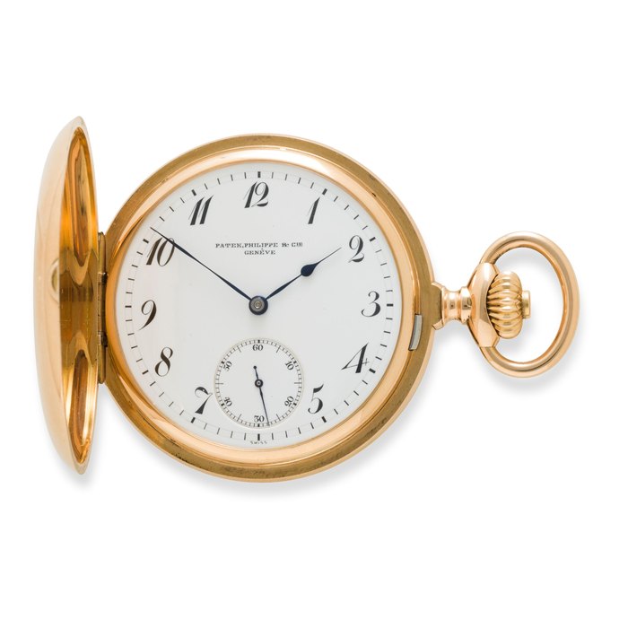 Patek Philippe. A fine 18K rose gold hunter cased keyless lever watchCase no. 226355, Movement no. 106849, 1890's