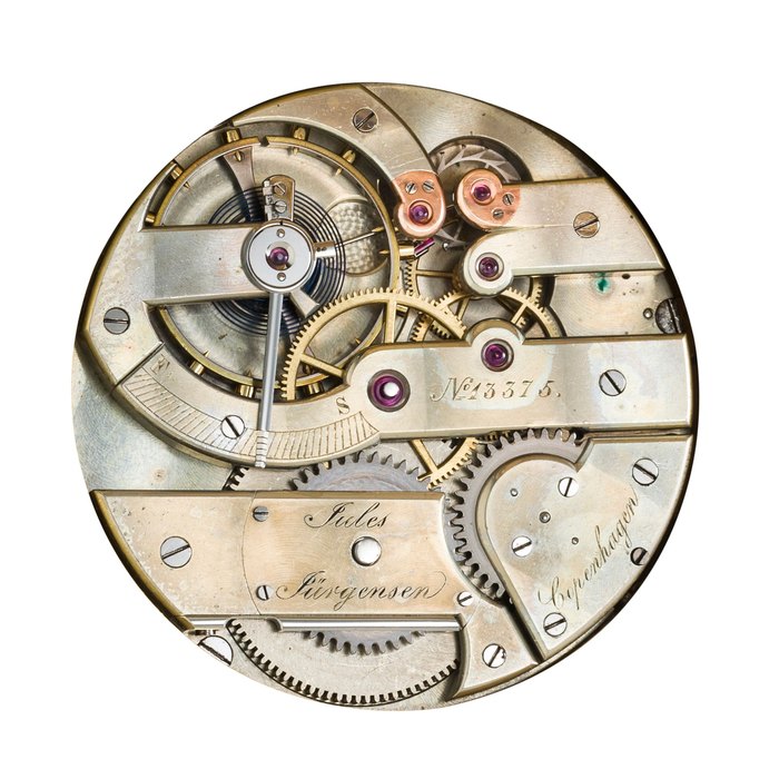 Breguet Jules Jurgensen, Copenhagen. A fine 18K gold hunter case keyless lever watch with bow settingNo. 13375, last quarter 19th century