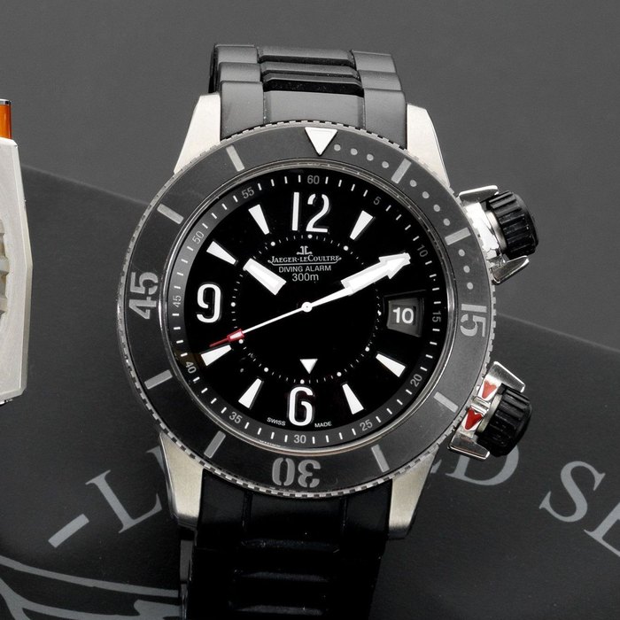 Jaeger-LeCoultre. A titanium automatic calendar bracelet watch with alarm Master Compressor, Diving Alarm Navy Seals, Ref:160.T.96, No.281/1500, Movement No.359311, Case No.2581521, sold 29th January 2011
