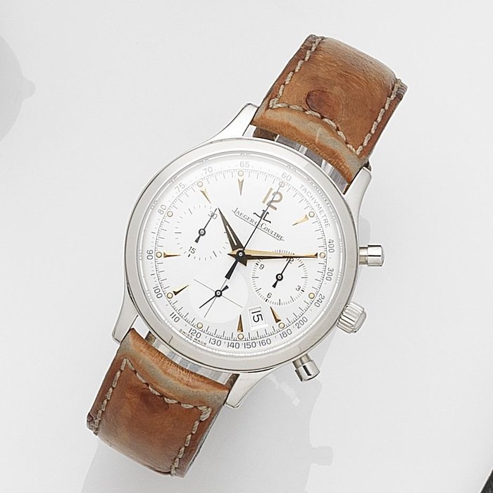 Jaeger-LeCoultre. A stainless steel quartz calendar chronograph wristwatch Master Control 1000 Hours, Ref:145.8.31, No.1665, Movement No.2628017, Sold 22nd March 2000