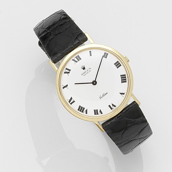 Rolex. An 18K gold manual wind wristwatch Cellini, Ref:3601, Serial No.576***, Circa 1960