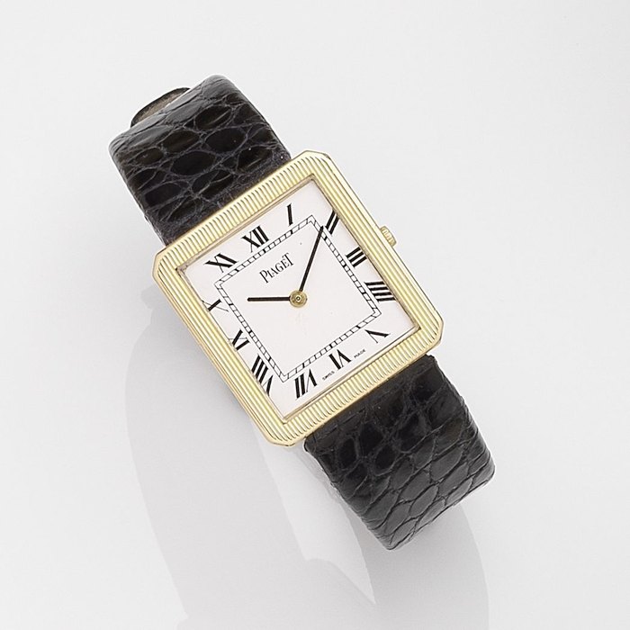 Piaget. An 18k gold manual wind wristwatch Protocole, Ref:9154, Case No.122751, Movement No.663794, Circa 1980