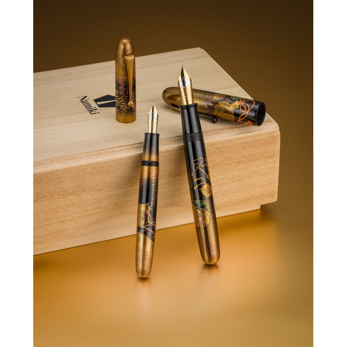 Namiki. A treasure fountain pen with box and paper Emperor, Circa 2009
