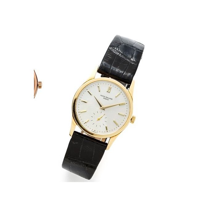 Patek Philippe. An 18K rose gold manual wind wristwatch Calatrava, Ref:3796, Case No.2997415, Movement No.1853895, Circa 2000