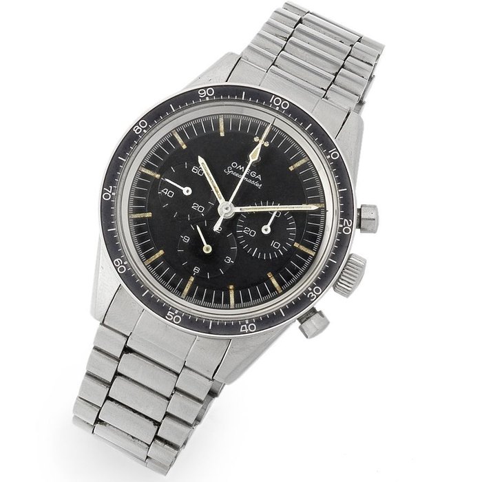 Omega. A stainless steel manual wind chronograph bracelet watch 'Ed White' Speedmaster, Case No.S105.003-63, Movement No.20525748, Circa 1963