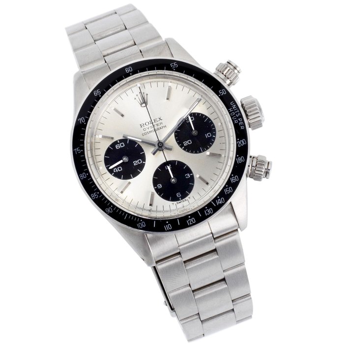 Rolex. A stainless steel manual wind chronograph bracelet watch Cosmograph, Ref:6263, Serial No.304****, Circa 1970