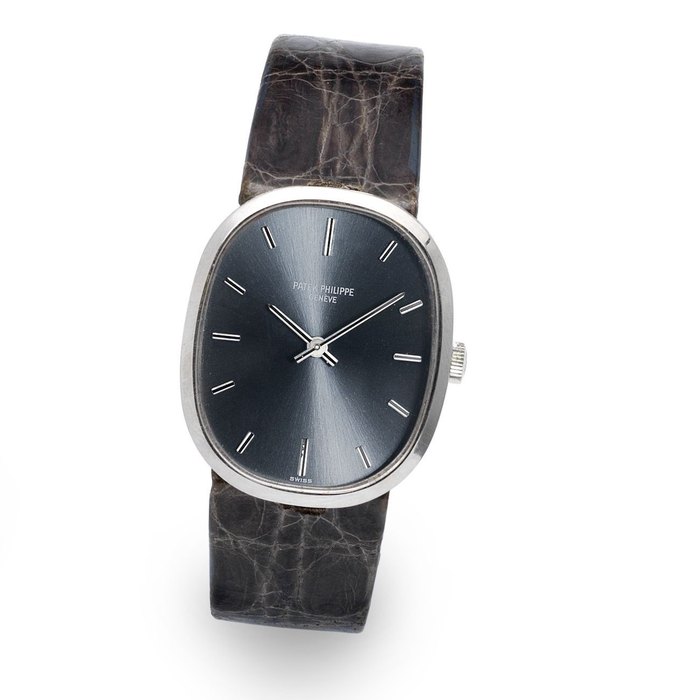 Patek Philippe. A mid size 18K white gold manual wind wristwatch Ellipse, Ref:3548, Case No.2670578, Movement No.1147609, Circa 1968