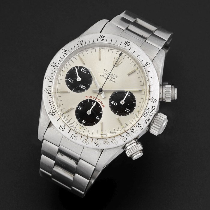 Rolex Rolex. A stainless steel manual wind chronograph bracelet watch Cosmograph Daytona, Ref:6265, Serial No.932****, Circa 1986 · 6265