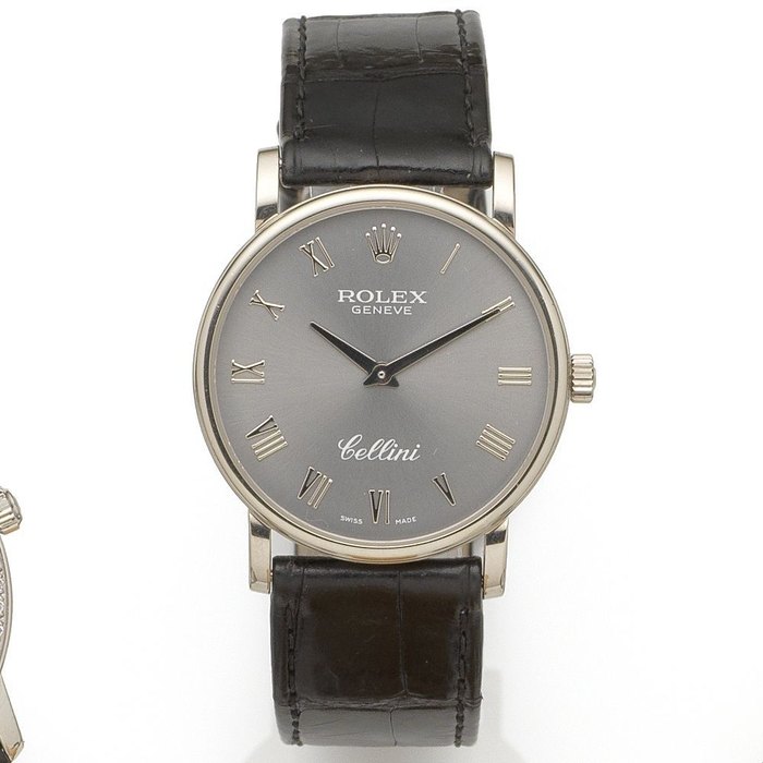 Rolex. An 18K white gold manual wind wristwatch Cellini, Ref:5115/9, Serial No.A99****, Sold 5th January 2005