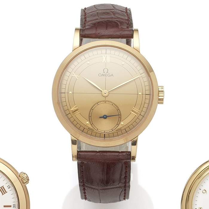 Omega. An 18K rose gold limited edition manual wind wristwatch Ref:59503003, No.85/1894, Movement No.21619725, Sold 6th February 1996