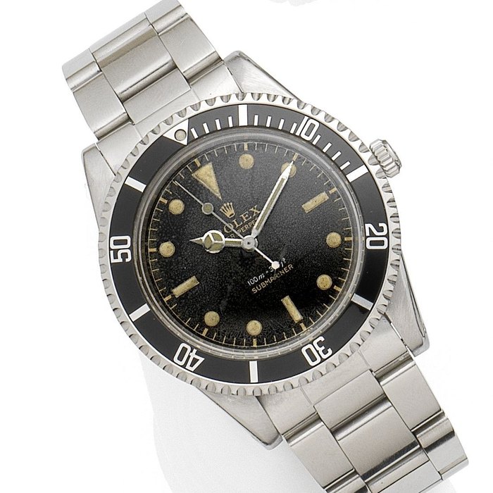 Rolex. A stainless steel automatic bracelet watch Submariner, Ref:5508, Serial No.489***, Movement No.591**, Circa 1959