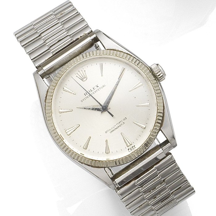 Rolex Rolex. A stainless steel automatic bracelet watch Oyster Perpetual, Ref:6567, Serial No.358*** Movement No.N86****, Circa 1958, Price & Market Data