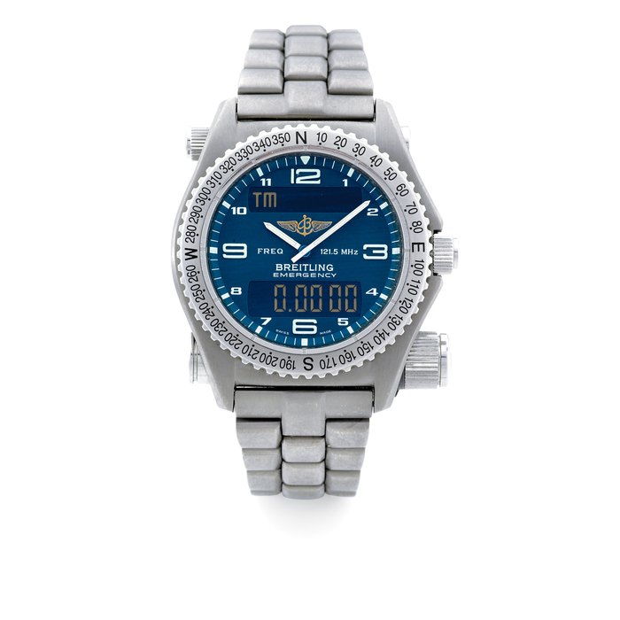 Breitling Emergency E56321 44mm Titanium Blue