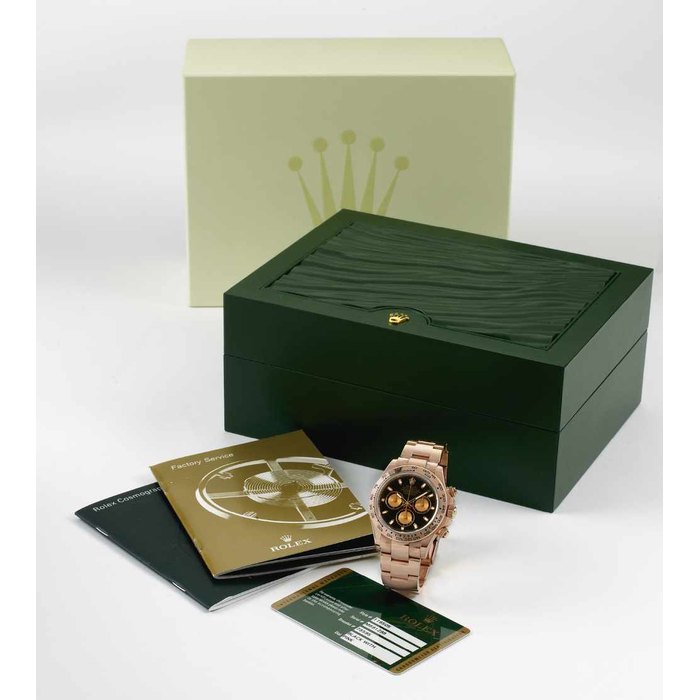 Rolex Daytona116505 “AM RAINBOW” Black Dial Aftermarket Rainbow Set Rose Gold 40mm