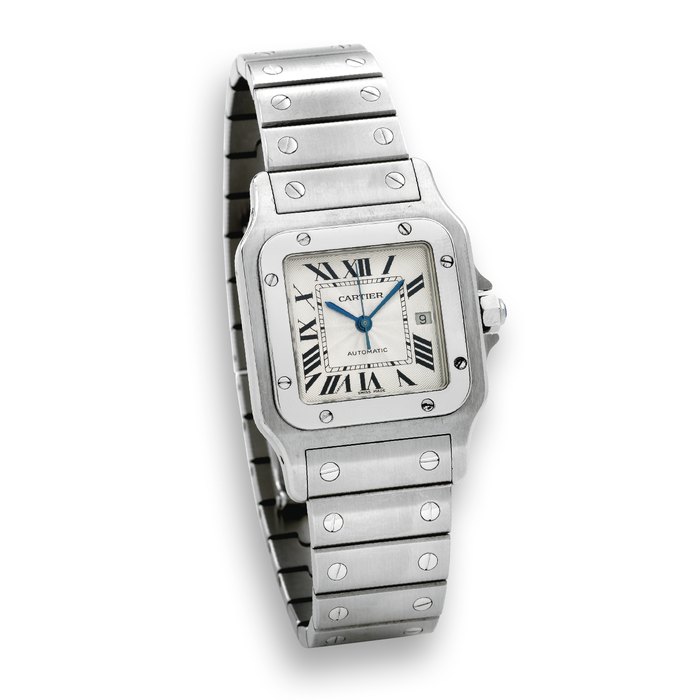 Cartier Santos 2319 29mm Yellow gold and Stainless steel Silver