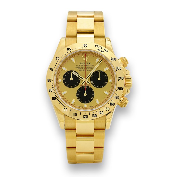 Rolex Daytona 116528 40mm Yellow gold Black