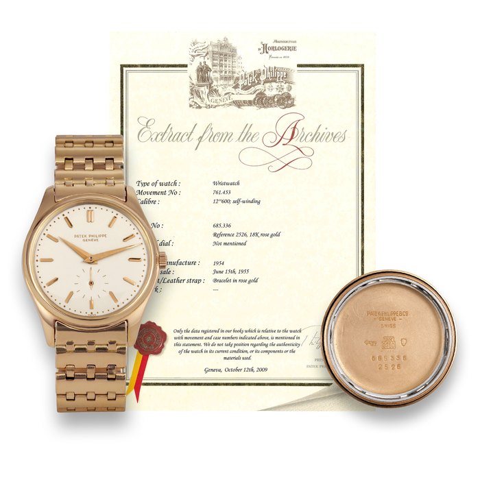 Patek Philippe Patek Philippe Ref Ref 2526, Price & Market Data