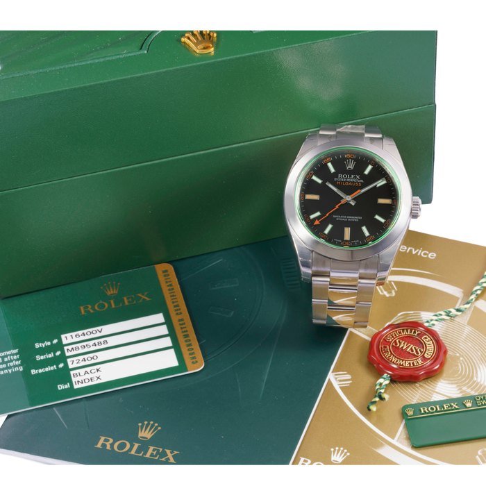 Rolex Rolex Ref 116400V Green Milgauss · 116400V