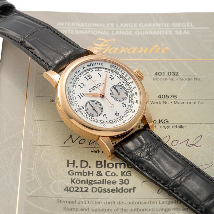 A Lange Sohne Ref 401 032 1815 Chronograph · 401