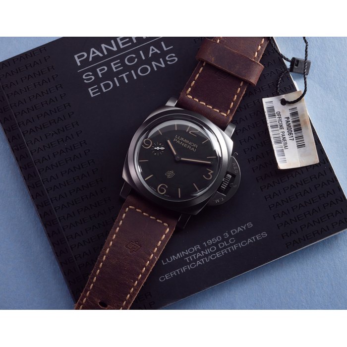 Panerai Panerai Ref Pam00617 Luminor 1950 3 Days Titanio Dlc · PAM00617