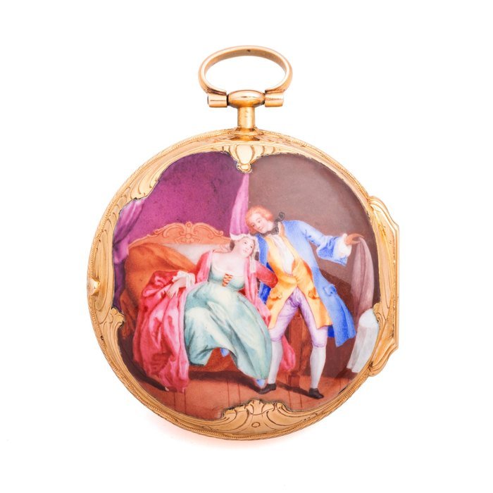 Bartholony Concealed Enamel Erotic Scene