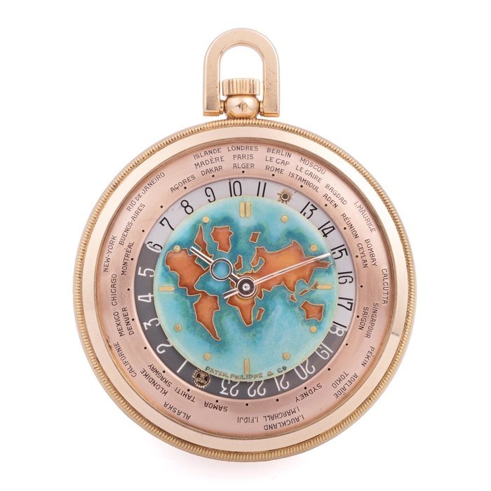 Patek Philippe Patek Philippe Ref 605 Hu De World Time Cloisonne World · 605