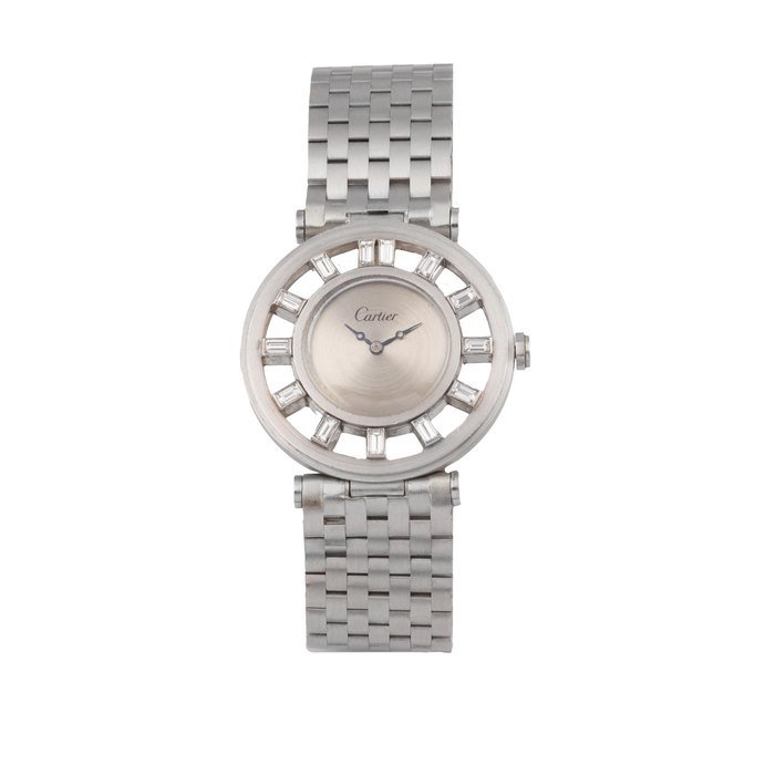 Cartier Cartier European Watch Clock Co Gouvernail Ronde Squelette