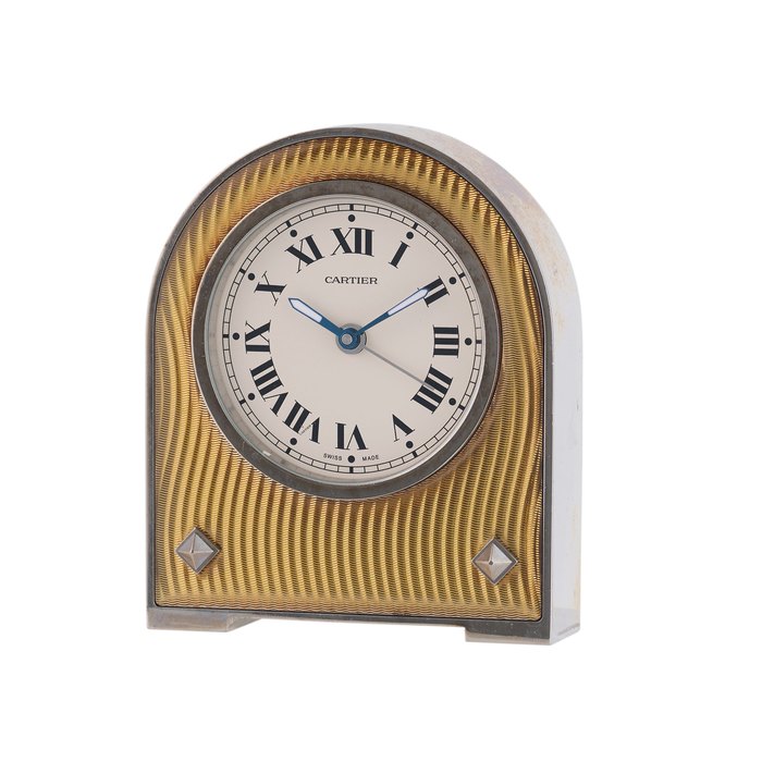 Cartier Cartier Ref W0100037 Lacquer Arched Desk Clock With Alarm · W0100037