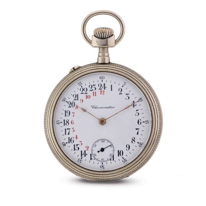 Unsigned 24 Hour Pocket Watch